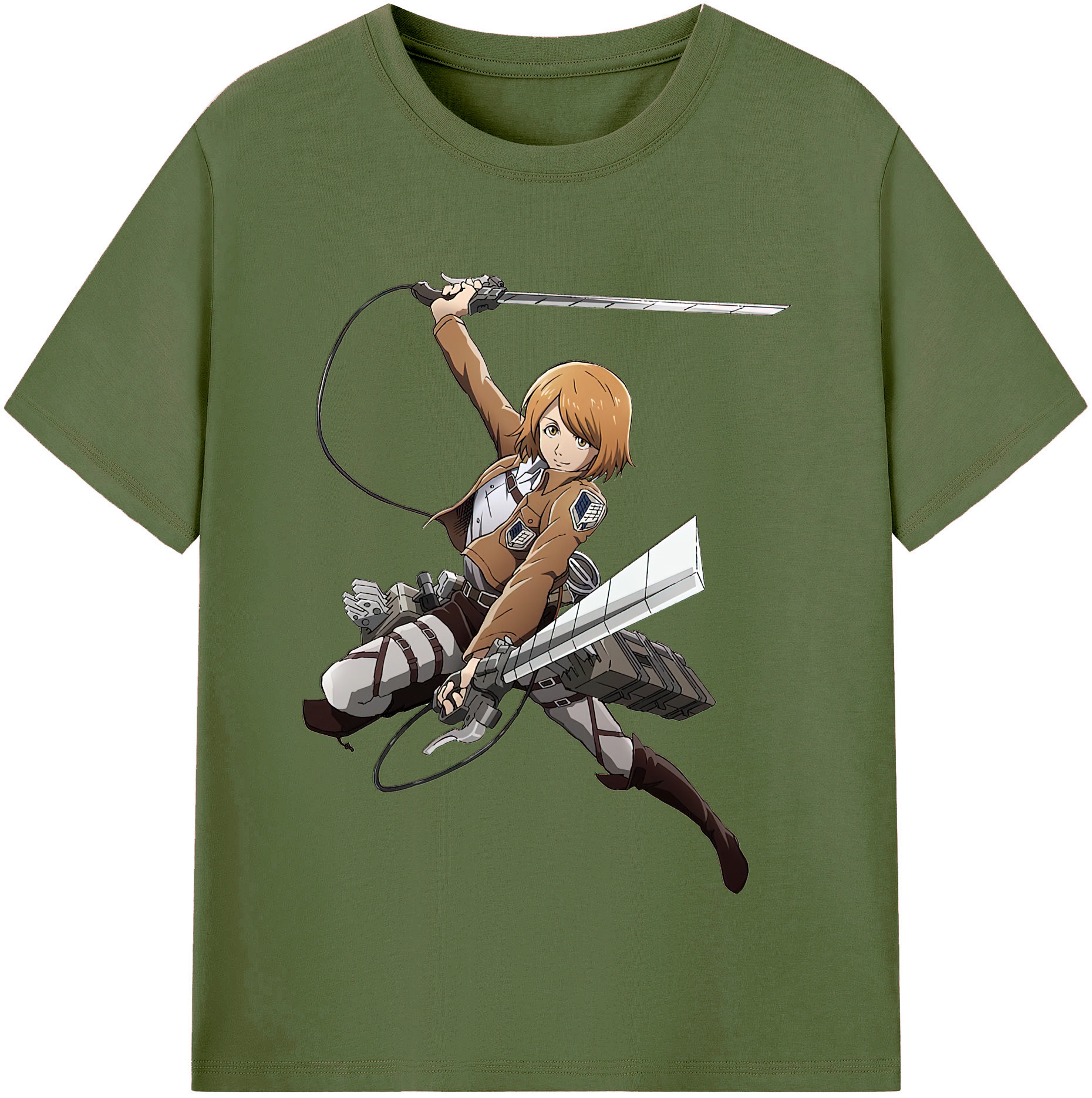 （画像用） 進撃の巨人 ペトラ·ラル Attack on Titan Petra Rall 綿100％半袖Tシャツ（フロントプリント）